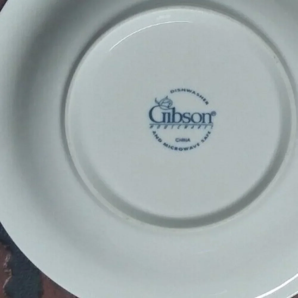 2 GIBSON Housewares pasta bowls Embossed FRUIT 8